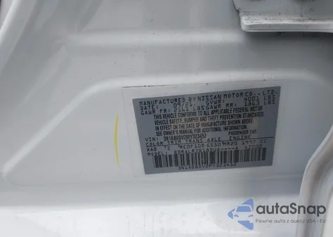 2021 Nissan Sentra Sr Xtronic Cvt z USA, uszkodzony, nr VIN 3N1AB8DV2MY323452